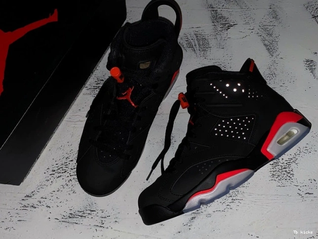Rep TBK Infrared Retro Air OG 6 384664-060 Jordan Black 0815